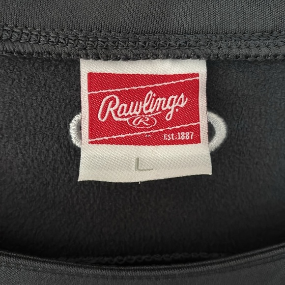 Mens Rawlings Peak Performance Baseball Long Sleeve, Large, Gray - Picture 3 of 6